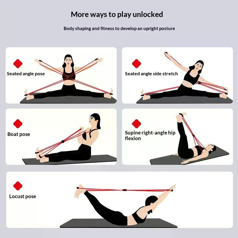 Eight-Shaped Resistance Bands Exercise Bands Strength Bands Resistance Band Set Exercise Bands Yoga Bands Weight Training Bands