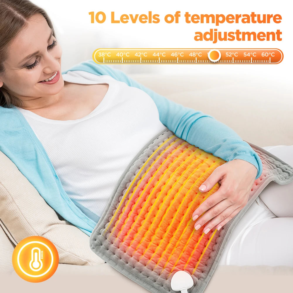 9 Level 4 Mode Timer 30X60cm Electric Heating Pad Blanket Hot Heated Pad for Abdomen Shoulder Knee Legs Winter Warm Washable