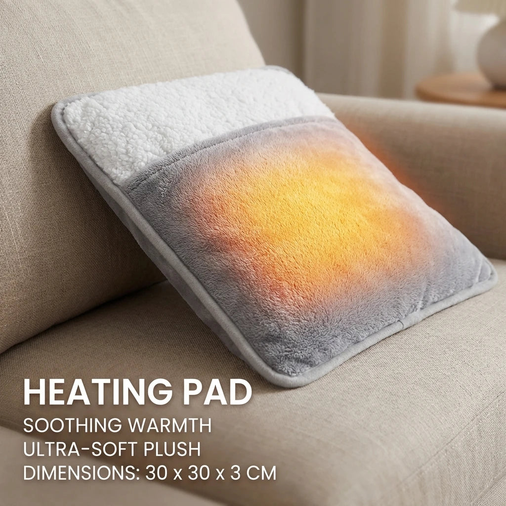 Winter Electric Foot Heating Pad USB Charging Soft Plush Washable Foot Warmer Heater Improve Sleeping Household Foot Warming Mat