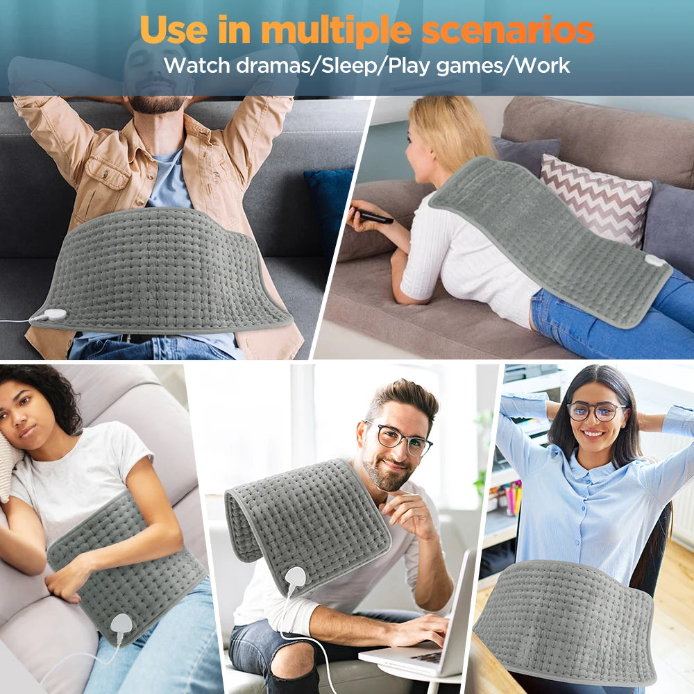 9 Level 4 Mode Timer 30X60cm Electric Heating Pad Blanket Hot Heated Pad for Abdomen Shoulder Knee Legs Winter Warm Washable