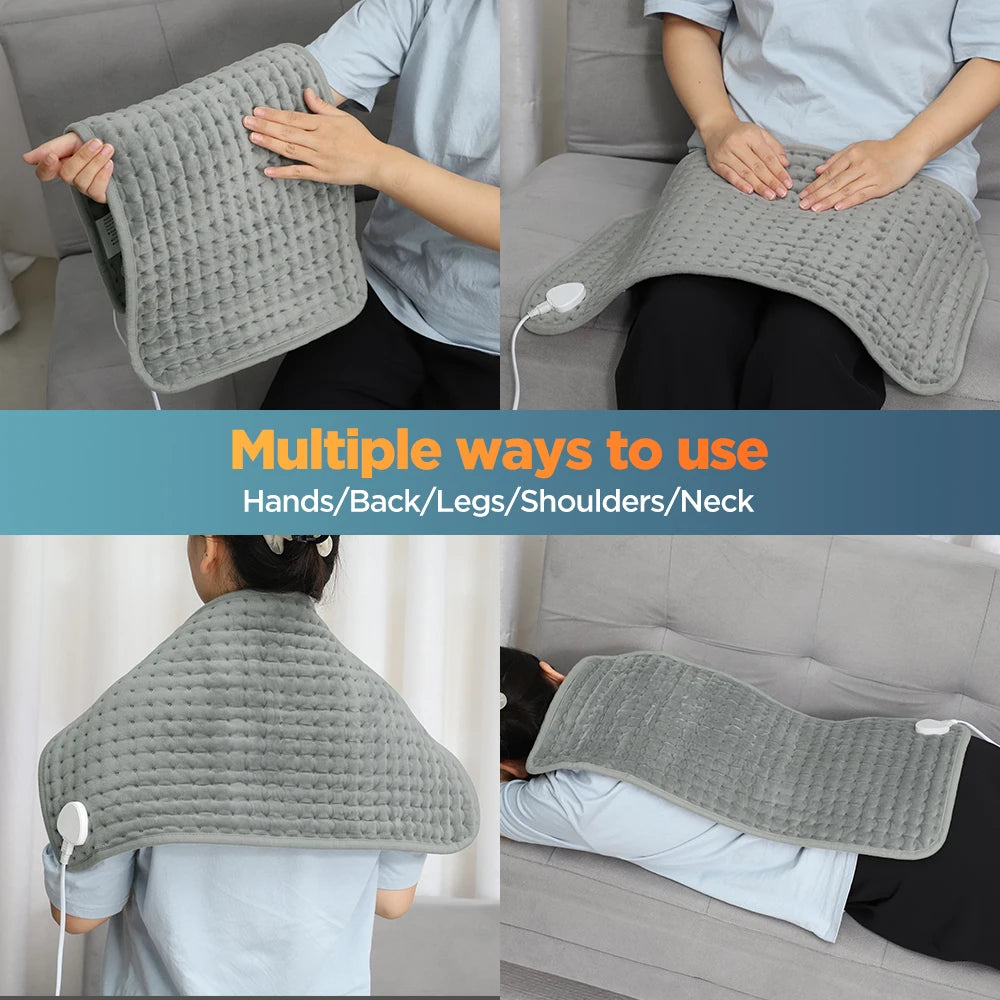 9 Level 4 Mode Timer 30X60cm Electric Heating Pad Blanket Hot Heated Pad for Abdomen Shoulder Knee Legs Winter Warm Washable